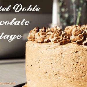 pastel doble chocolate vintage